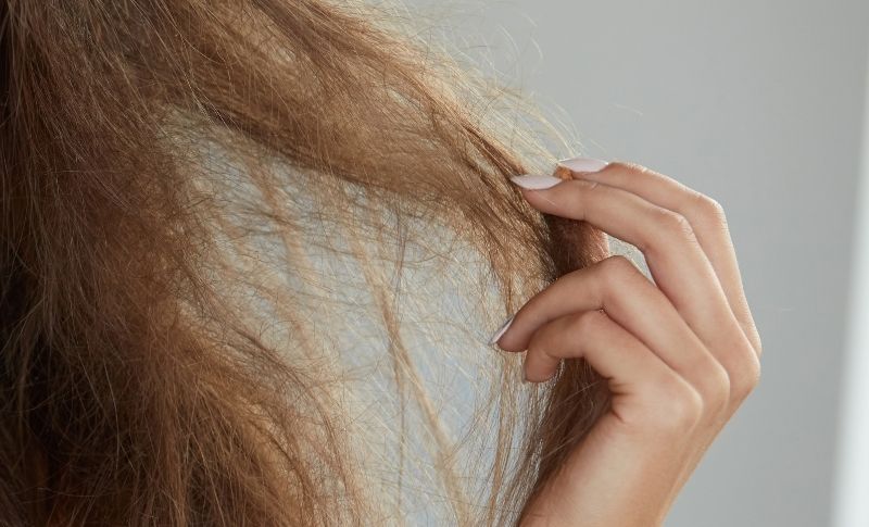 ¿Cómo se puede reconocer el cabello seco?