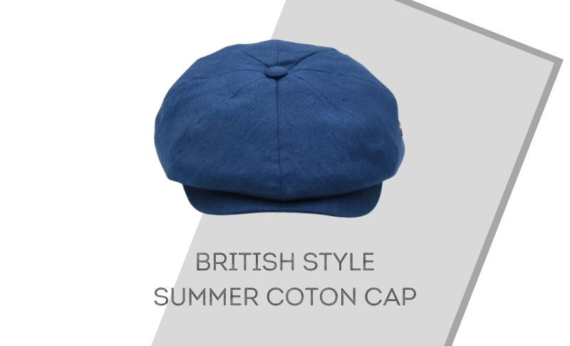 British Style Summer Coton Cap
